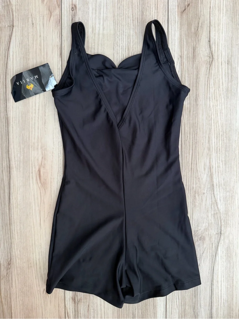 Mariia Black Sleek Bodysuit